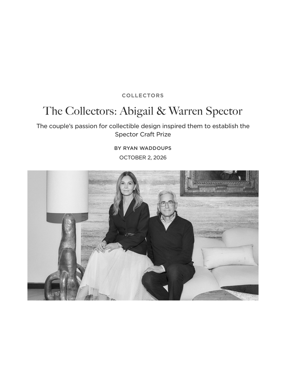 The Collectors: Abigail & Warren Spector