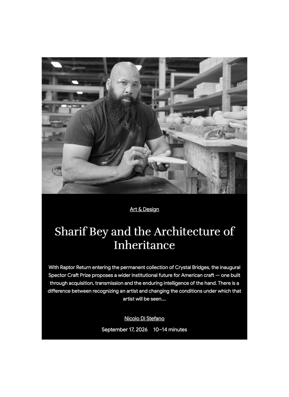 Sharif Bey and the Architecture of Inheritance